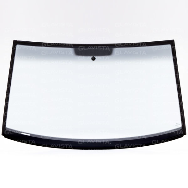 Front windscreen laminated with rain sensor, green with gradient grey sun  visor band T5 4/2003-11/2009